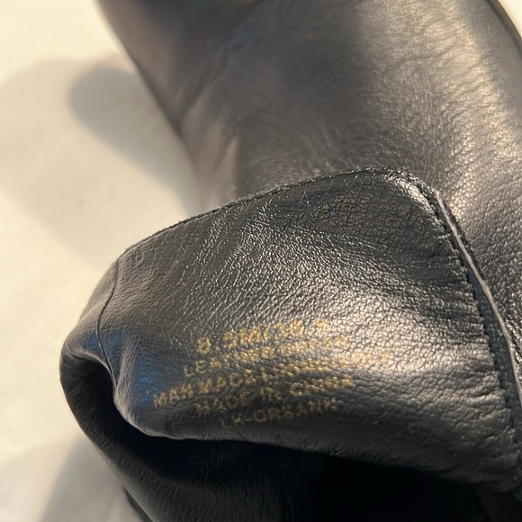 Lucky Brand Black Leather Ankle Boots 3.5 Inch Heel - Picture 7 of 8